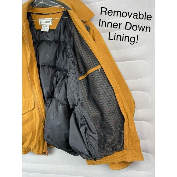 L.L.Bean Men Tall XL Vintage Chore Coat Removable Goose Down Liner Barn Workwear - Picture 15 of 16